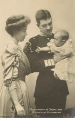 Margaret med sin man Gustav o pojke Gustaf Adolf