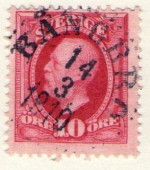 Bångbros frimärke 14/3 1910