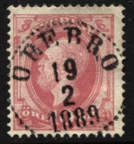 Örebro Frimärke 19/2 1889