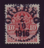 Örebro Frimärke 2/10 1916