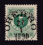Örebro Frimärke 27/1 1890