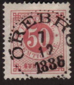 Örebro Frimärke 7/12 1886