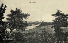 Vy över Arboga 1908
