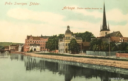 Arboga Staden mellan broarna 1907