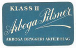 Arboga Bryggeri Aktiebolag, Arboga Pilsner Klass I