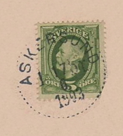 Askersund Frimärke 17/6 1903