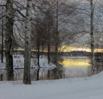 Utloppet till Lindesjön