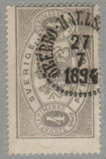 Hallsberg Frimärke 27/7 1894