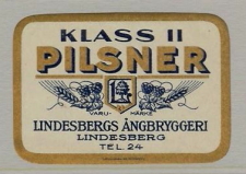 Lindesbergs Ångbryggeri. Klass 11 Pilsner