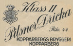 Kopparberg Pilsner dricka Klass 2