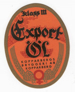 Kopparberg Export öl  klass III