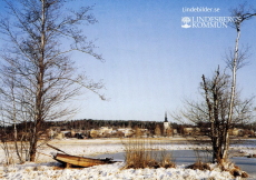 Lindesberg Vykort över sjön 1992