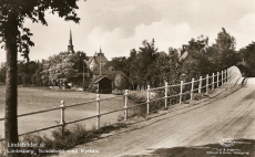 Lindesberg Sundsbron med Kyrkan 1933