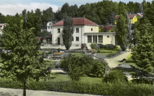 Lindesberg Flugparken och Järnvägsstationen 1953