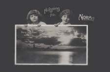 Hälsning från Nora i Månsken 1907