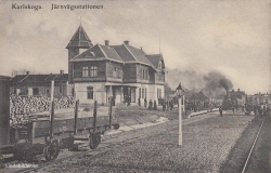 Karlskoga, Järnvägsstationen 1904