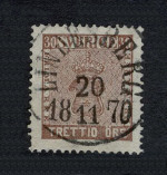 Lindesbergs Frimärke 20/11 1870