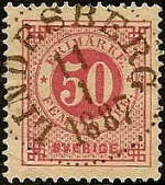 Lindesberg frimärke 11/1  1887