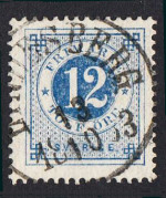 Lindesberg Frimärke 13/10 1883