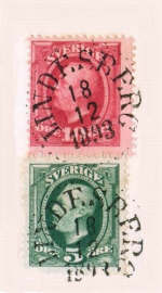 Lindesberg Frimärke 18/12 1893