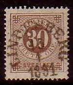 Lindesberg Frimärke 15/1 1891