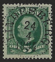 Lindesberg Frimärke 24/4 1894