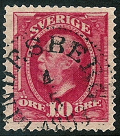 Lindesberg Frimärke 4/5 1893