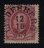 Lindesberg  Frimärke 12/10 1893