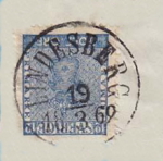 Lindesberg Frimärke 19/3 1869