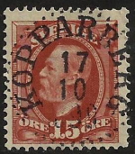 Kopparberg Frimärke  17/10 1899
