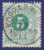 Kopparbergs Frimärke 23/11 1882