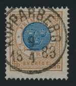 Kopparbergs Frimärke 9/4 1883