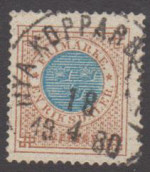 Kopparbergs Frimärke 18/4 1880