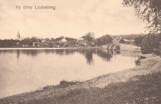 Vy öfver Lindesberg 1914