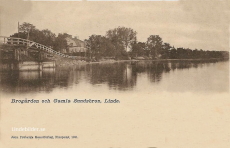 Lindesberg, Brogården och Gamla Sundsbron 1901