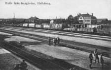 Hallsberg, Motiv från Bangården 1913