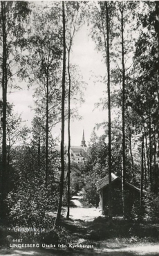 Lindesberg utsikt från Kyrkberget  1942