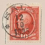 Sala Frimärke 12/10 1895