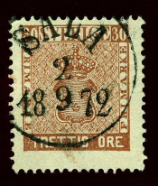 Sala Frimärke 2/9 1872