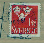Fagersta Frimärke 10/8 1961
