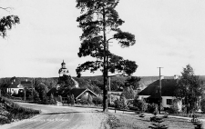 Fagersta, Parti av Västanfors med Kyrkan 1944