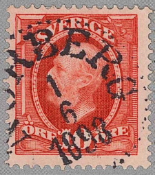 Norberg Frimärke 1/6 1893