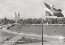 Eskilstuna, Nybron och Klosters Kyrka  1961