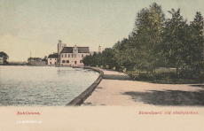 Eskilstuna, Strandparti vid Stadsparken 1904