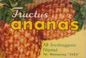 Filipstad, Ab Sveabryggerier, Fructus Ananas