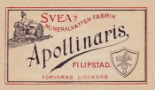 Filipstad, Sveas Mineralvattenfabrik, Apollinaris