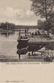 Filipstad, Ångaren  Cerols brygga vid Strandvägen 1903