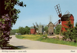 Störlinge Kvarnar - seven mills. Öland