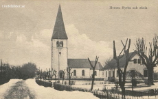 Gotland, Hemse Kyrka och Skola 1918