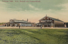 Gotland. Visborgs Slätt. Kök. Mathall och Gymnastikhall 1910